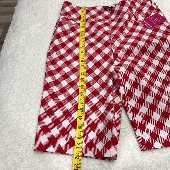 Kim Rodger’s women’s pull-on shorts with tummy control size 8, red & white. - Picture 3 of 8